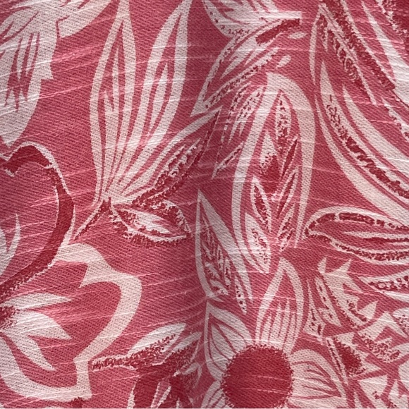 Flyshacker Clothing Co Hawaiian Shirt Mens XXL Pink White Floral Tropical - Picture 3 of 8